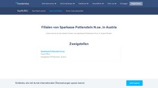 
                            11. Filialen von Sparkasse Pottenstein N.oe. in Austria - TransferWise