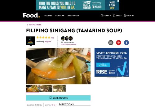 
                            9. Filipino Sinigang Tamarind Soup) Recipe - Genius Kitchen