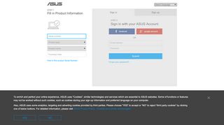
                            4. Fill in Product Information - Asus