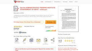 
                            7. Fillable Online atiwb gov ADMINISTRATIVE TRAINING INSTITUTE ...