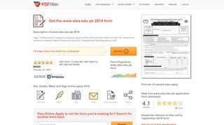 
                            10. Fillable Online etea edu APPLICATION FORM - etea.edu ...