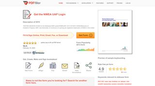 
                            2. Fillable Online NWEA UAP Login Fax Email Print - PDFfiller