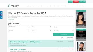 
                            9. Film, TV Production & Crew Jobs - Mandy Crew USA