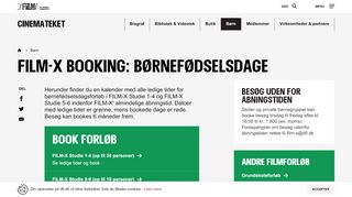 
                            6. FILM-X booking: Børnefødselsdage | Det Danske Filminstitut