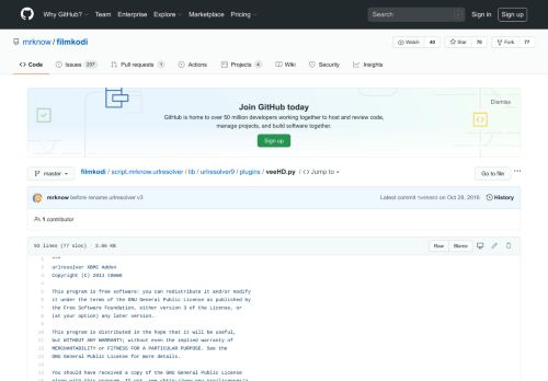 
                            8. filmkodi/veeHD.py at master · mrknow/filmkodi · GitHub
