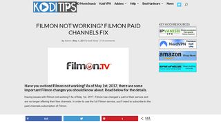 
                            4. Filmon Not Working? Filmon Paid Channels Fix - Kodi Tips