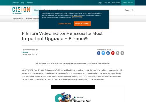 
                            10. Filmora Video Editor Releases Its Most Important Upgrade -- Filmora9