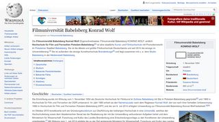 
                            10. Filmuniversität Babelsberg – Wikipedia