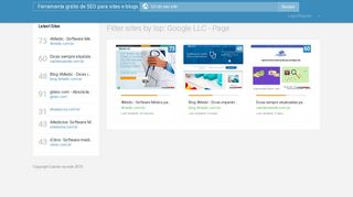 
                            9. Filter sites by Isp: Google LLC - Page - SEO
