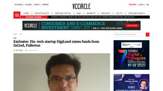 
                            6. Fin-tech startup DigiLend raises funds from InCred, Fullerton | VCCircle