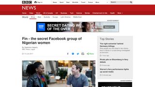 
                            12. Fin - the secret Facebook group of Nigerian women - BBC News