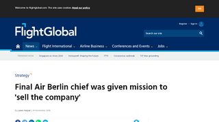 
                            10. Final Air Berlin chief was given mission to 'sell the company'