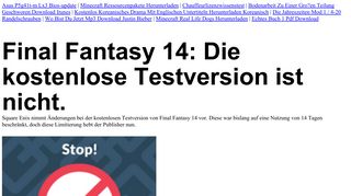 
                            11. Final Fantasy 14 Kostenlose Testversion Einmaliges Passwort