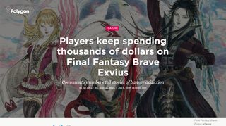 
                            9. Final Fantasy Brave Exvius players tell of spending thousands of ...