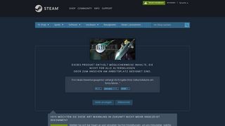 
                            7. FINAL FANTASY VII bei Steam