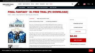 
                            9. FINAL FANTASY® XI: FREE TRIAL [PC DOWNLOAD] | Square Enix ...