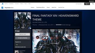 
                            7. FINAL FANTASY XIV: HEAVENSWARD THEME on PS4 | Official ...