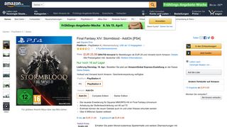 
                            5. Final Fantasy XIV: Stormblood - AddOn [PS4]: PlayStation 4: Amazon ...