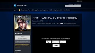 
                            11. FINAL FANTASY XV ROYAL EDITION auf PS4 | Offizieller PlayStation ...