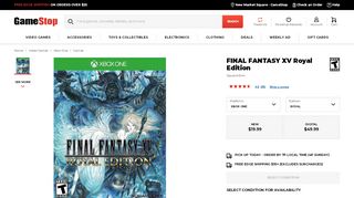 
                            13. Final Fantasy XV Royal Edition for Xbox One | GameStop