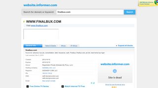 
                            7. finalbux.com at WI. finalbux.com - Website Informer
