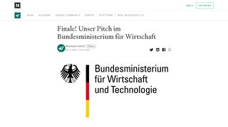 
                            11. Finale! Unser Pitch im Bundesministerium für Wirtschaft - Medium