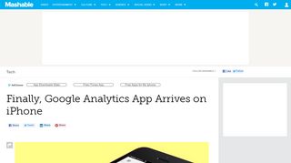 
                            13. Finally, Google Analytics App Arrives on iPhone - Mashable