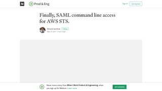 
                            12. Finally, SAML command line access for AWS STS. – When I Work ...