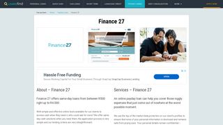 
                            5. Finance 27 – Payday loans for cash emergencies | LoansFind