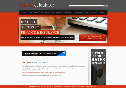 
                            8. Finance Calculators - Free Online Vehicle Financing and Loan ...