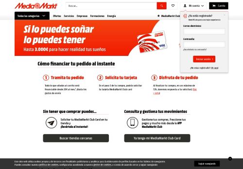 
                            2. Financiación | MediaMarkt Club Card | MediaMarkt