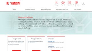 
                            8. Financial Adviser - Morningstar Investment Management