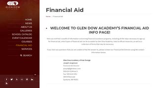
                            9. Financial Aid | Glen Dow Academy