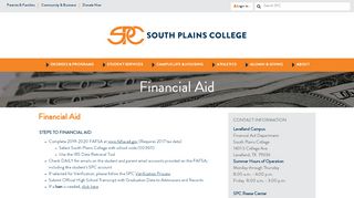 
                            11. Financial Aid - South Plains College