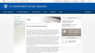
                            7. Financial Crimes Enforcement Network - Treasury Department