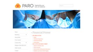 
                            11. Financial Primer – PARO