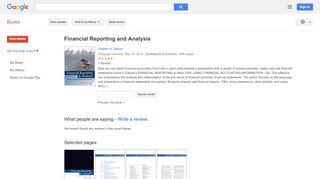 
                            10. Financial Reporting and Analysis - Google Books-Ergebnisseite