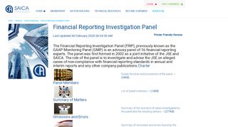 
                            11. Financial Reporting Investigation Panel - Accounting - Technical ...