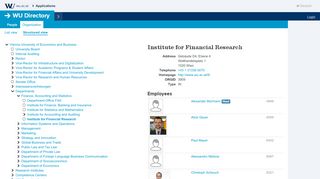 
                            11. Financial Research - WU Directory