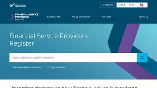 
                            9. Financial Service Providers Register