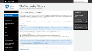 
                            12. Financial Times - Databases - The University Library - The University ...