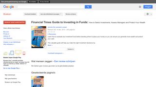 
                            9. Financial Times Guide to Investing in Funds: How to Select ...