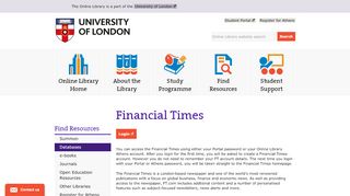 
                            13. Financial Times (ProQuest) | The Online Library