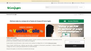 
                            2. Financiera El Corte Inglés · El Corte Inglés