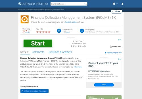 
                            1. Finansia Collection Management System (FiCoMS) software and ...