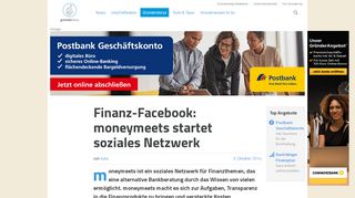 
                            11. Finanz-Facebook: moneymeets startet soziales Netzwerk -