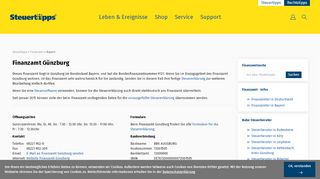 
                            6. Finanzamt Günzburg - Formulare, Öffnungszeiten und mehr