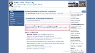 
                            1. Finanzamt Günzburg: Startseite