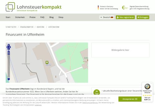 
                            5. Finanzamt Uffenheim - Kontaktdaten, Öffnungszeiten und Bewertungen