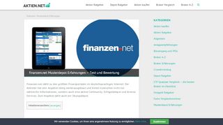 
                            10. finanzen.net Musterdepot - Erfahrungen & Bewertung - aktien.net